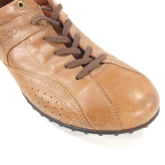 Ecco Leather Casual Lace Up Outdoor Sneaker Shoe Womens Size 9.5 40 Brown - Picture 8 of 9